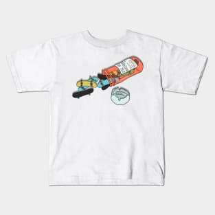 Skateboards Medicine Pill Box Skateboarding Gift Kids T-Shirt